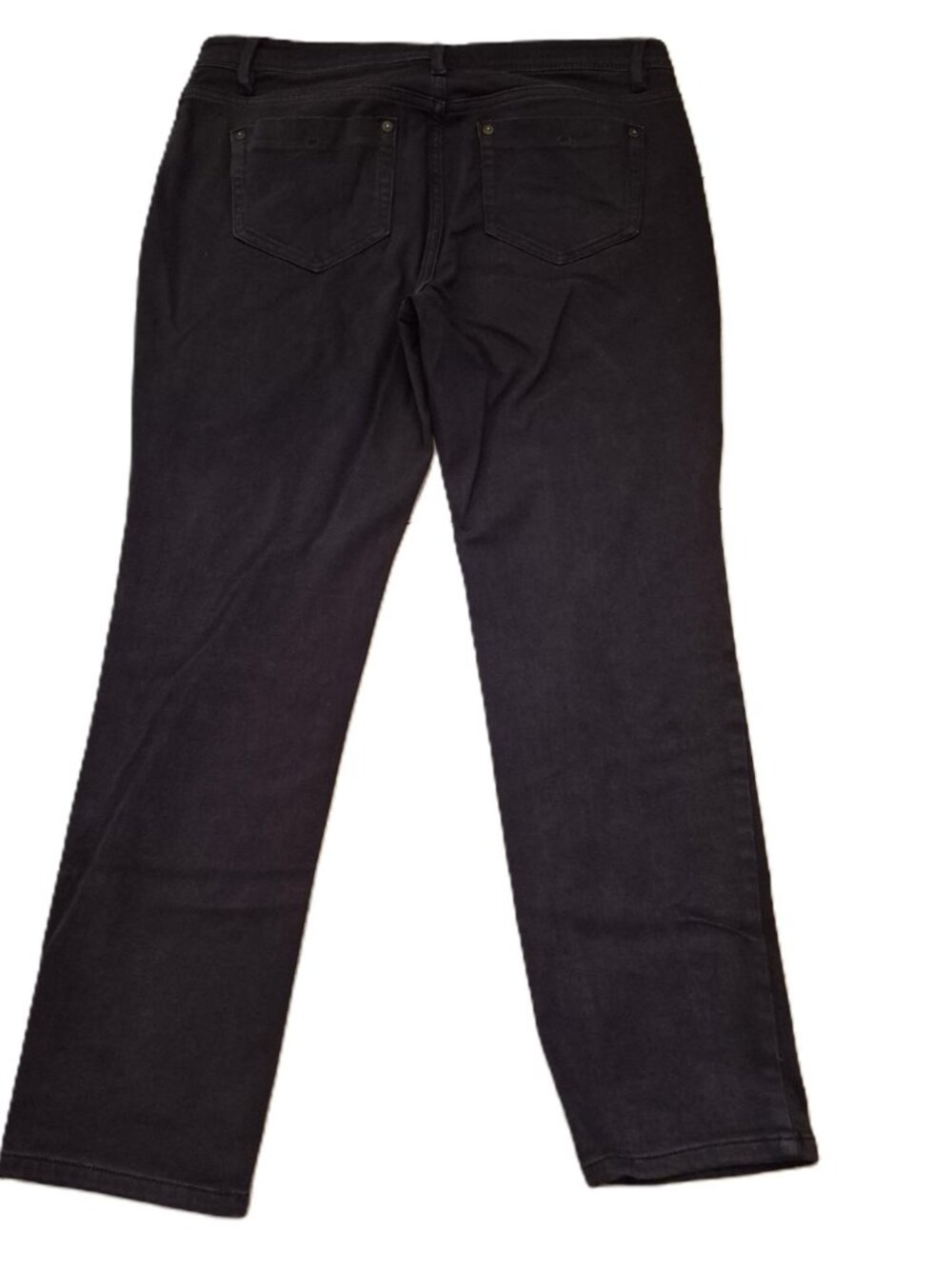 J Jill Authentic Fit Slim Ankle Jeans Womens 10P Black Stretch Denim Pants - Picture 2 of 8